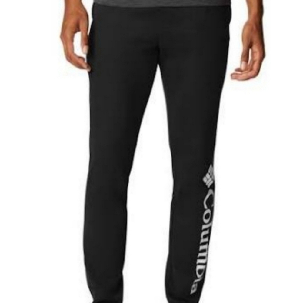 NEW! COLUMBIA Men's Black Pull On Fleece Lined Trek Joggers Sweatpants.